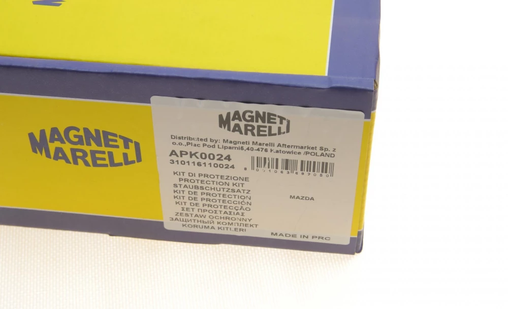 MAGNETI MARELLI пилозахисний комплект амортизатора (к-кт на вісь) MAZDA 323